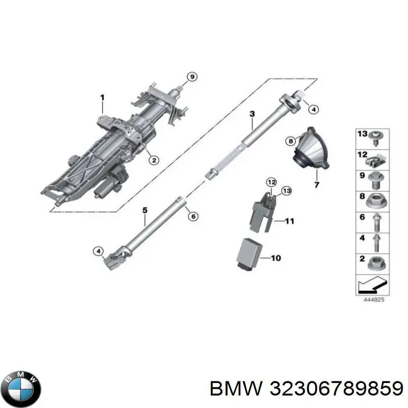 Вал рулевой колонки BMW 32306789859 цена, от 31.67 USD