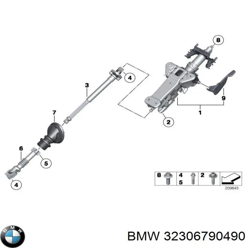Рулевой кардан нижний BMW 6790490 цена, от 18.83 USD
