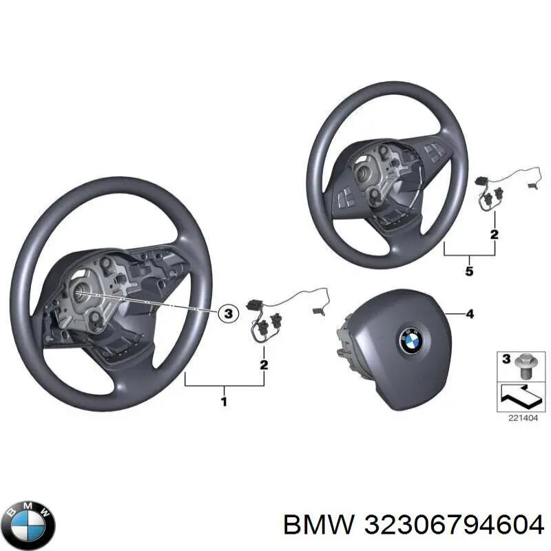 Рулевое колесо 32306794604 BMW