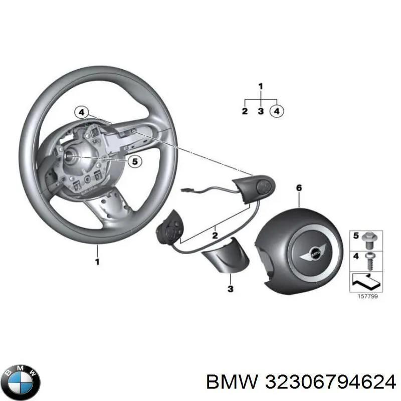 32302751499 BMW рулевое колесо
