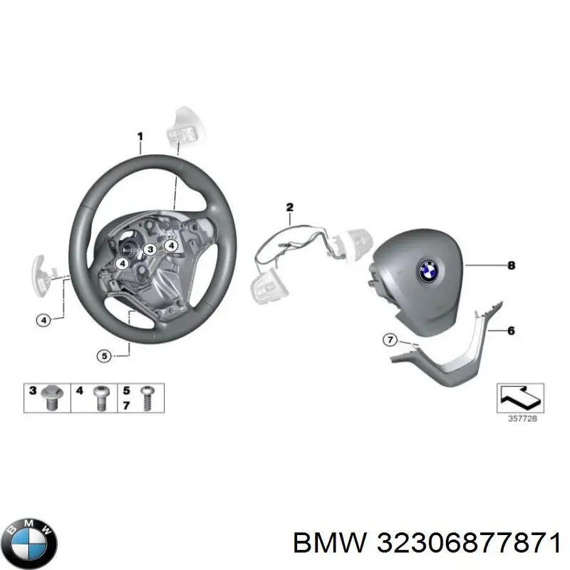 32306877871 BMW Колесо рулевое