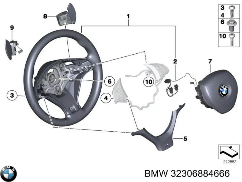  Подушка безопасности водителя BMW X5 