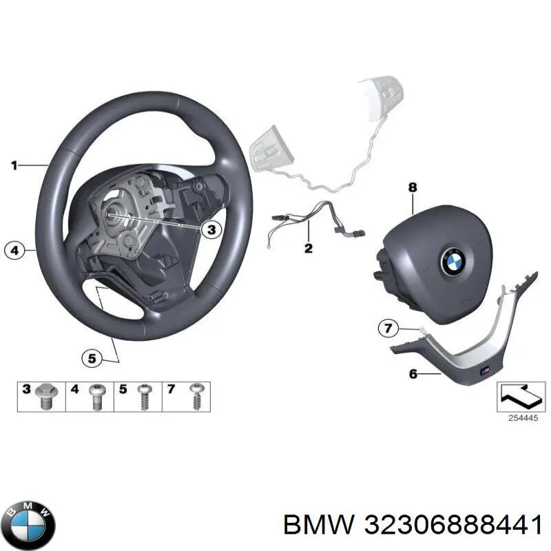 Airbag в мультируль BMW 32306865360 цена, от 165.07 USD