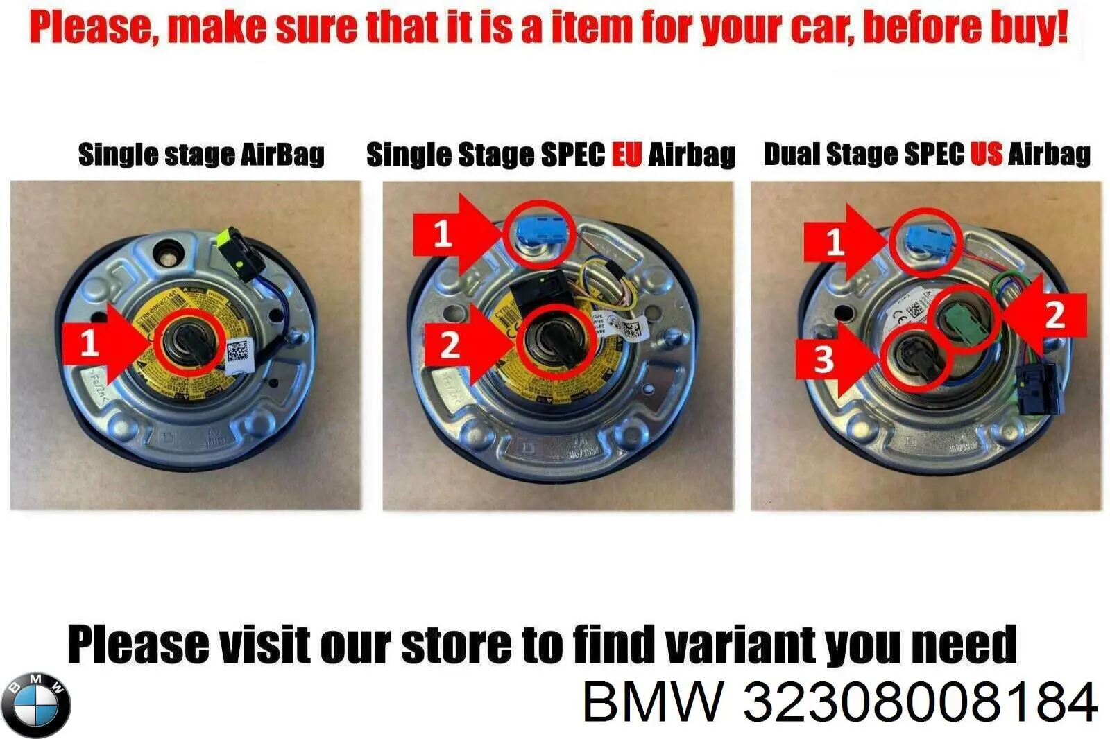Купить 32308008184 BMW Руль