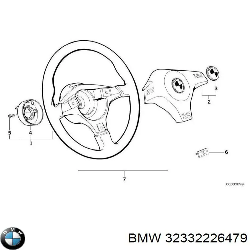 Эмблема капота 32332226479 BMW