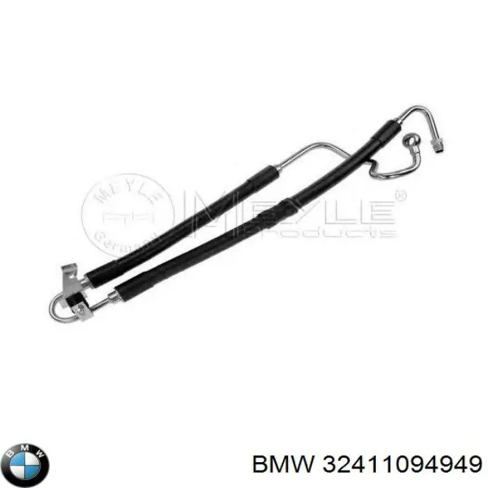 32411094949 BMW шланг гур высокого давления от насоса до рейки (механизма)