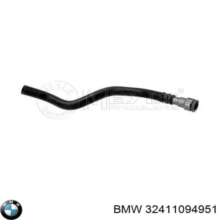 32411094951 BMW шланг гур низкого давления, от радиатора к бачку
