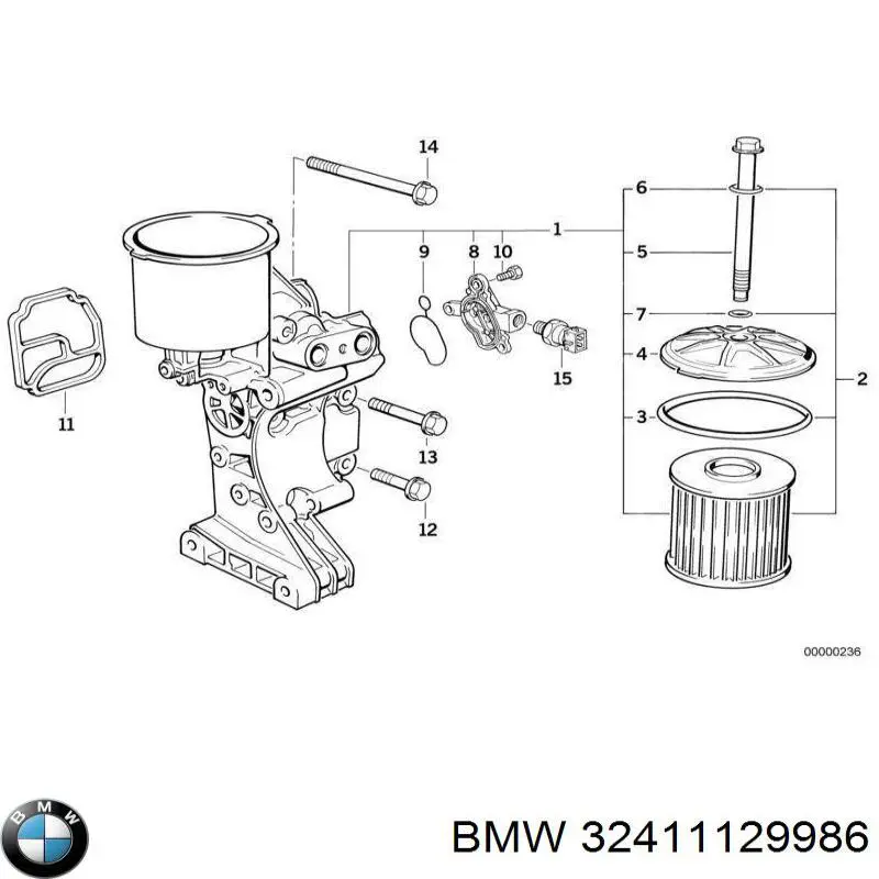 Задние тормозные колодки 32411129986 BMW