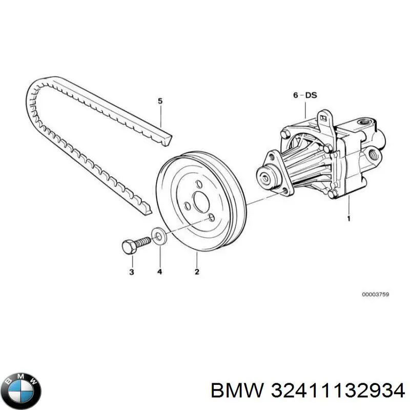 1133386 BMW ГУР руля