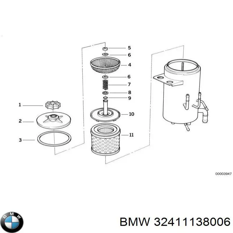 Воздушный фильтр 32411138006 BMW