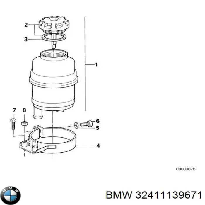 Купить 32411139671 BMW Бачок насоса гидроусилителя руля