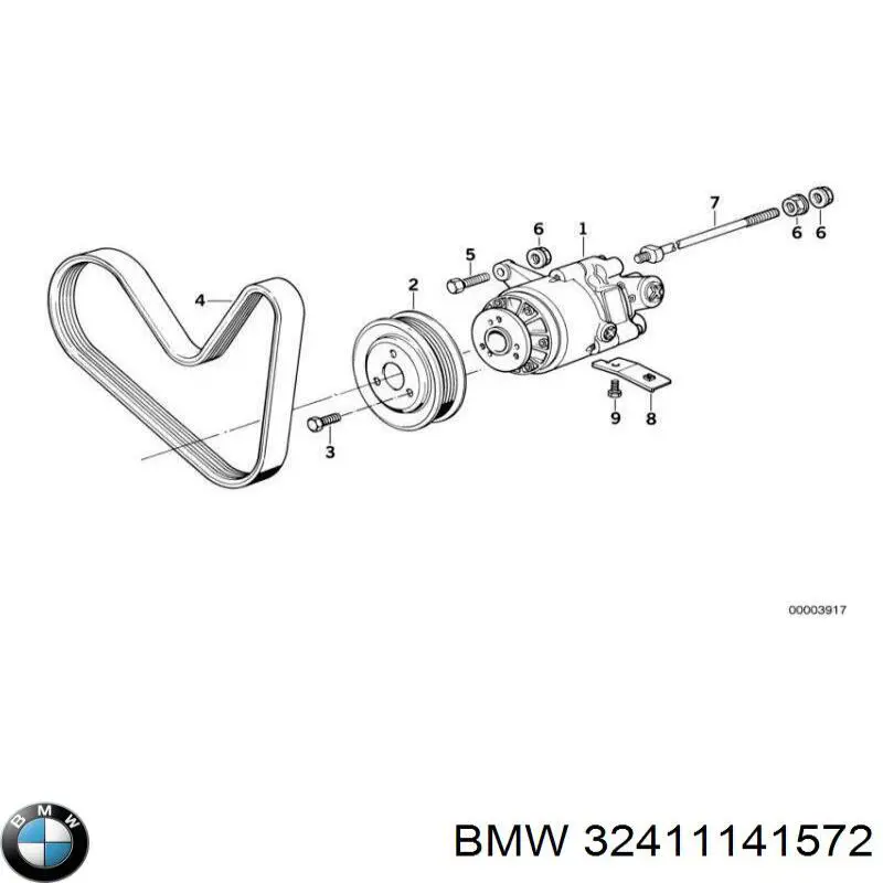 Насос ГУР 32411141572 BMW