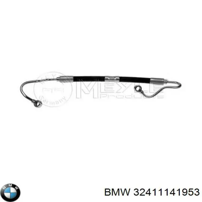 32411141953 BMW шланг гур высокого давления от насоса до рейки (механизма)