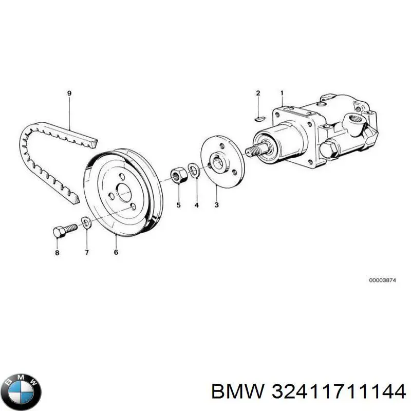 32411711144 BMW ремень генератора