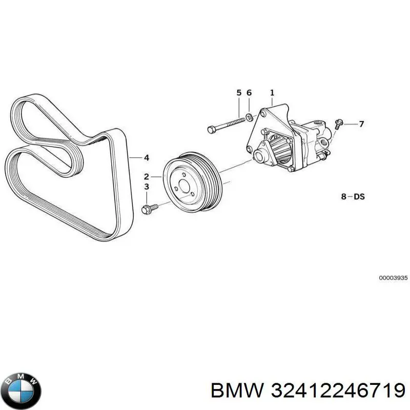 Шкив лопастного насоса гидроусилителя руля BMW 32412246719 цена, от 5.64 USD