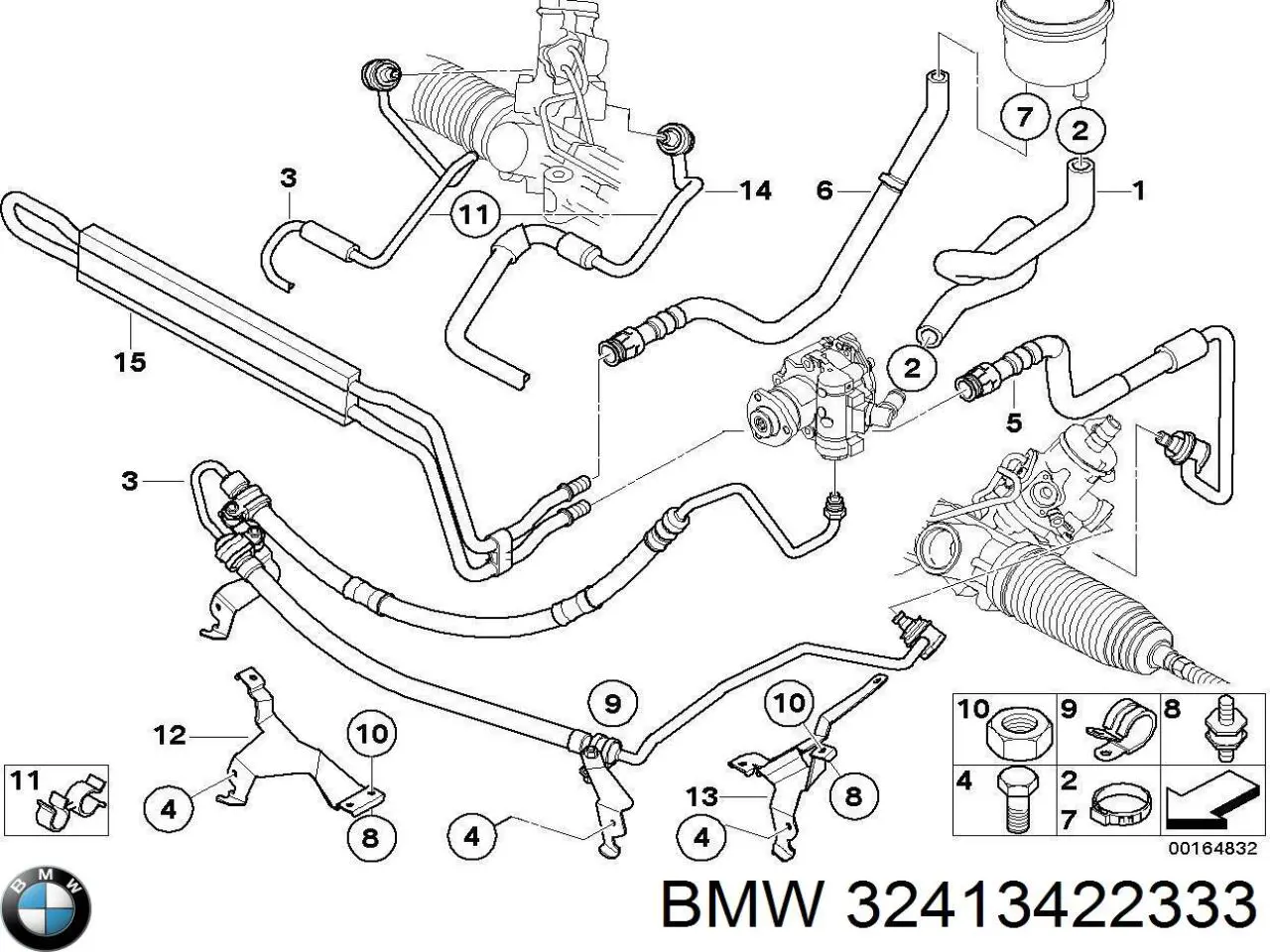 32413422333 Chrysler cano derivado de ventilação de cárter (de separador de óleo)