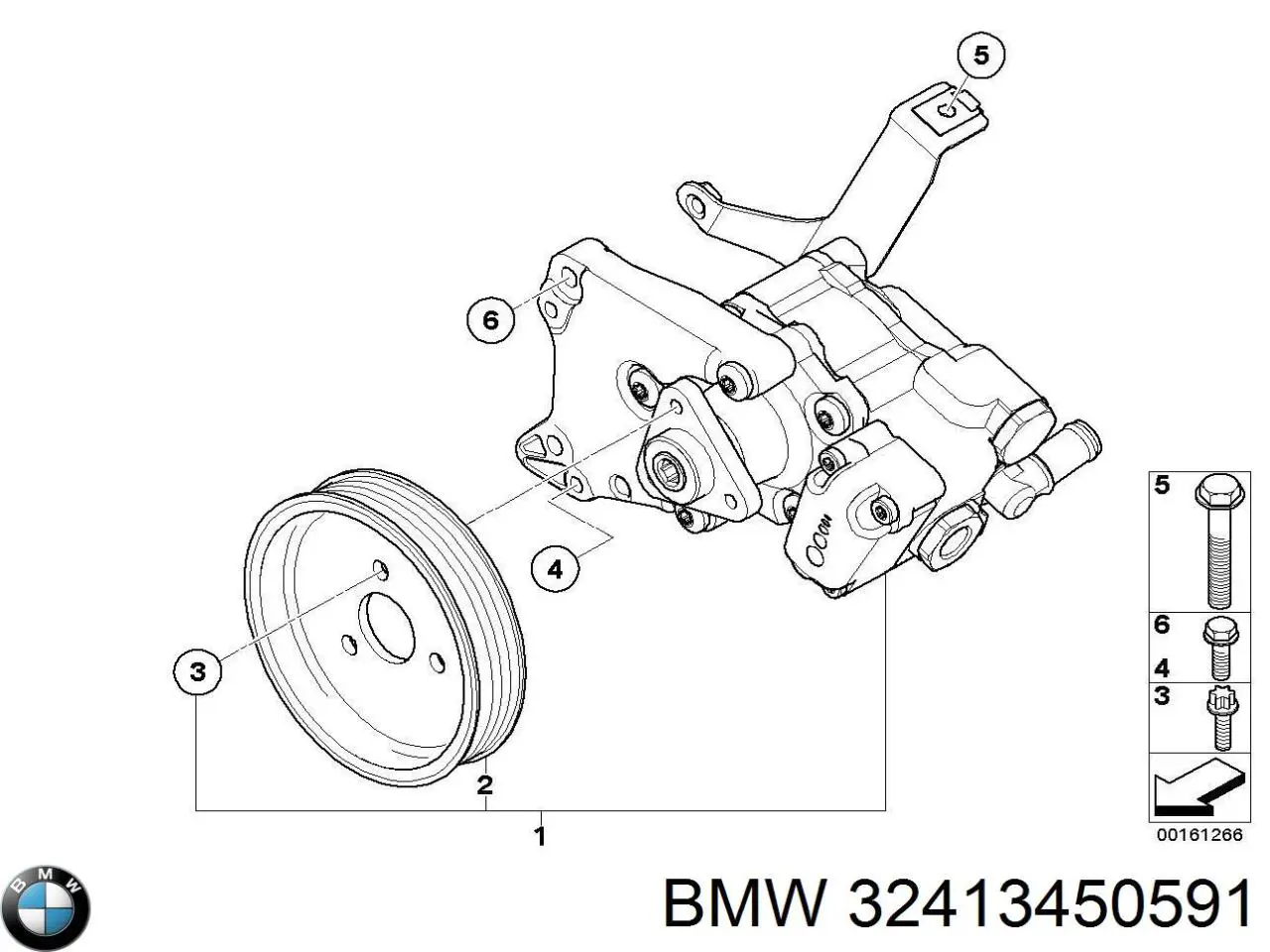 32413450591 BMW bomba da direção hidrâulica assistida