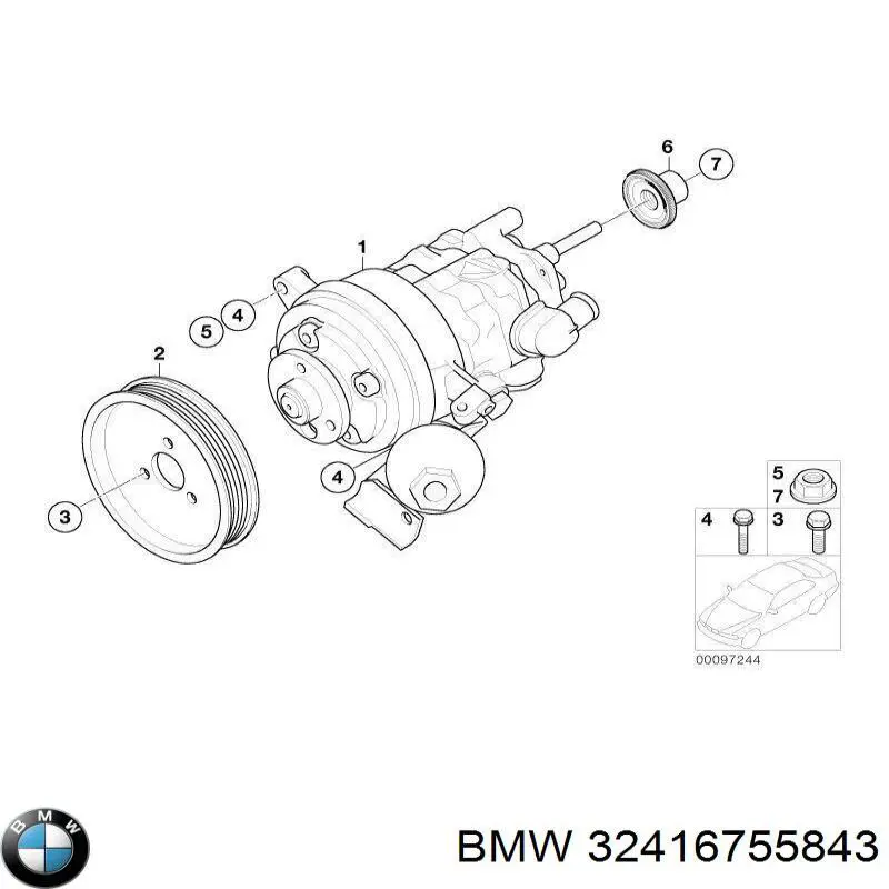 Купить BW005R MSG Rebuilding Насос рулевого управления