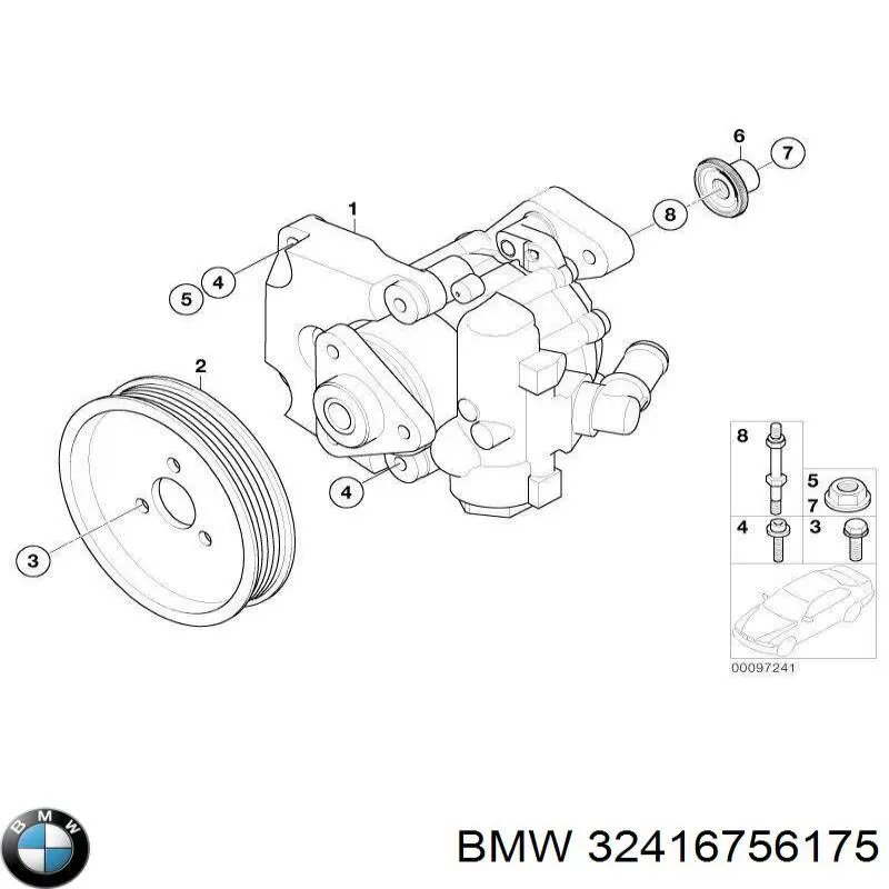 Насос гидроусилителя руля AGR BW9037
