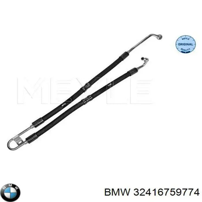Шланг ГУР высокого давления от насоса до рейки (механизма) BMW 32416759774