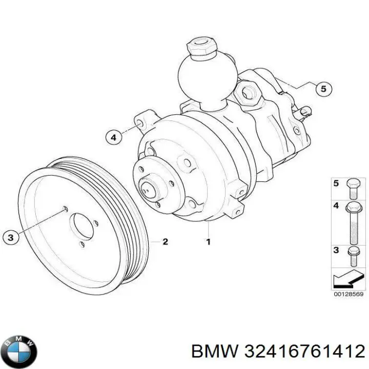 32416761412 BMW ГУР руля