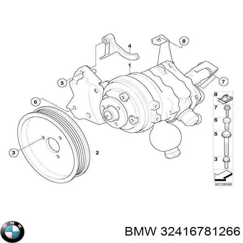 Купить 32416781266 BMW Насос рулевого управления