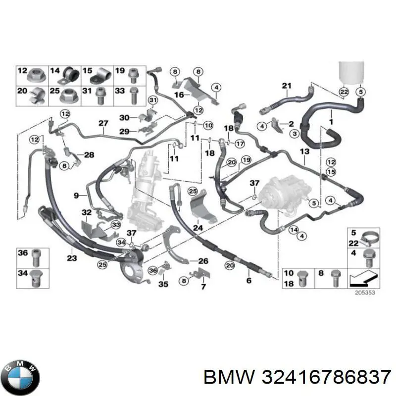  BMW 32416786837 цена, от 126.69 USD