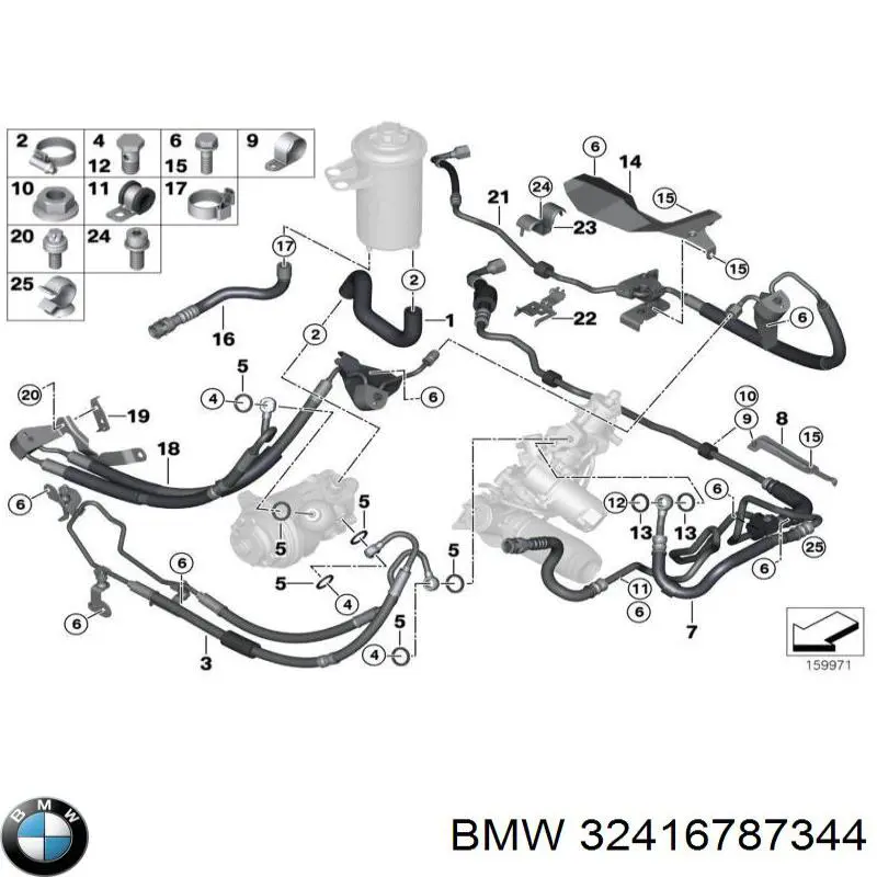 Насос гидравлики BMW 32416787344 цена, от 1417.49 USD