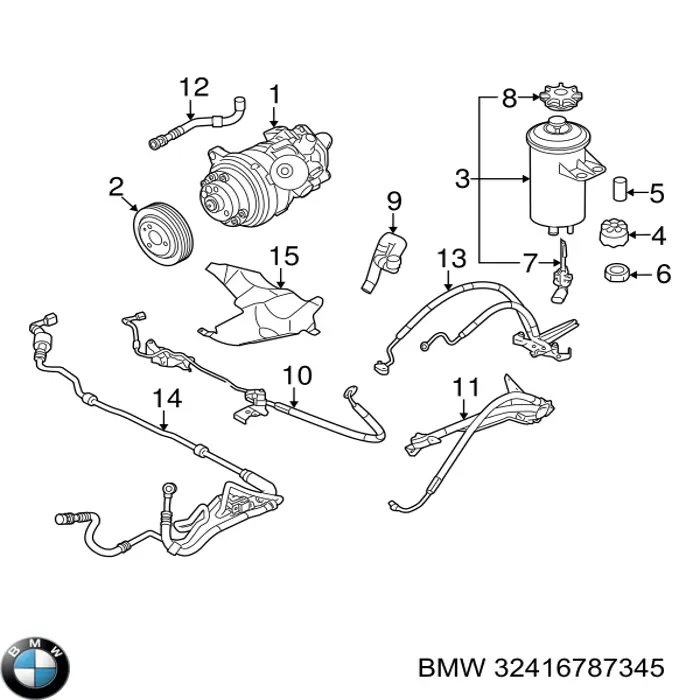 Купить 678483301 BMW Насос рулевого управления