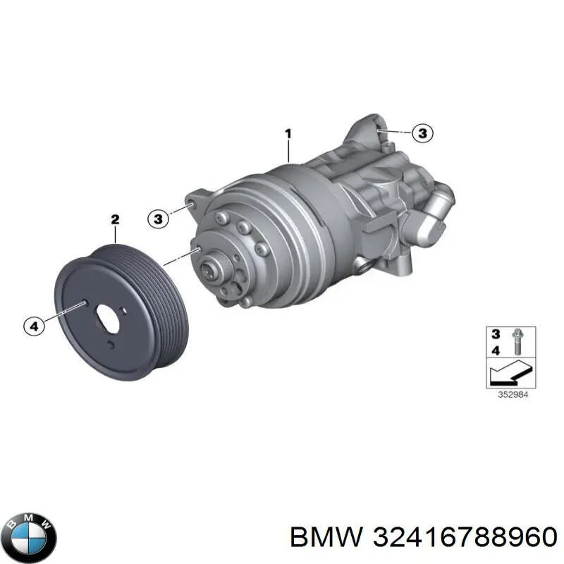 Насос гидравлики BMW 32416788960 цена, от 760.19 USD