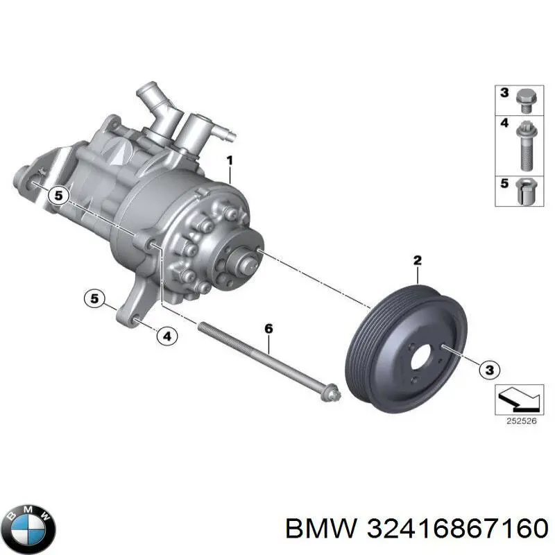 Насос ГУР 32416798669 BMW