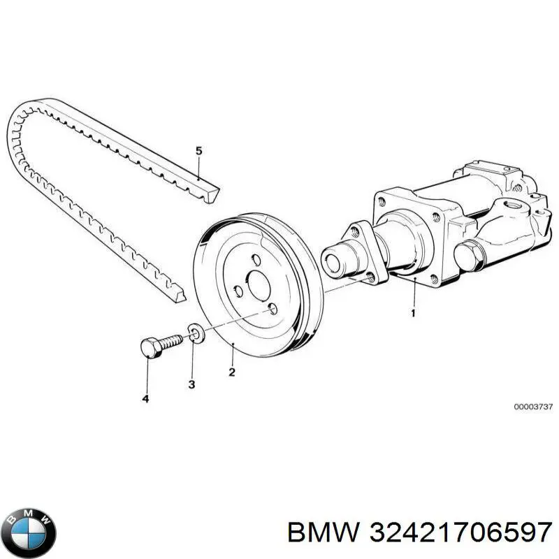 32421706597 BMW ремень генератора