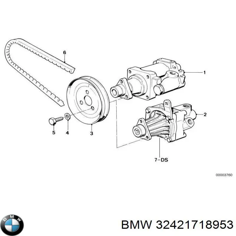 32421718953 BMW ремень генератора