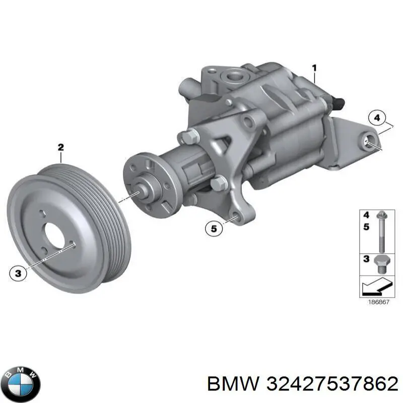 Шкив помпы V202938 VEMO/Vaico
