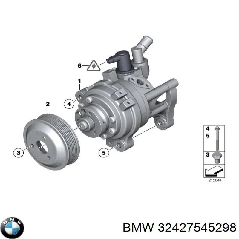 Шкив лопастного насоса гидроусилителя руля BMW 32427545298 цена, от 11.29 USD