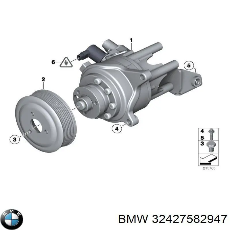 Купить 32427582947 BMW Шкив помпы