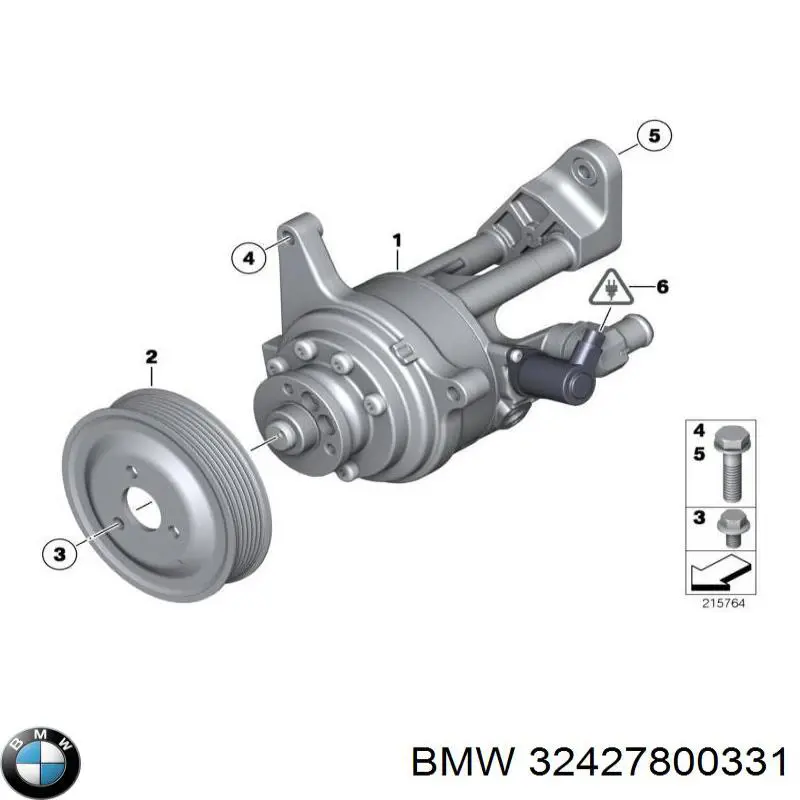 Polea, servobomba 32427800331 BMW