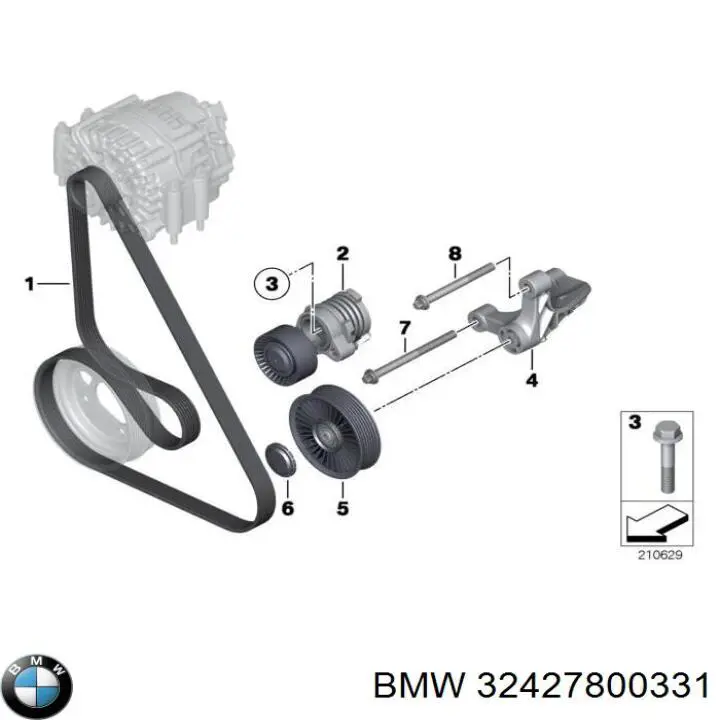 Шкив лопастного насоса гидроусилителя руля BMW 32427800331 цена, от 88.53 USD