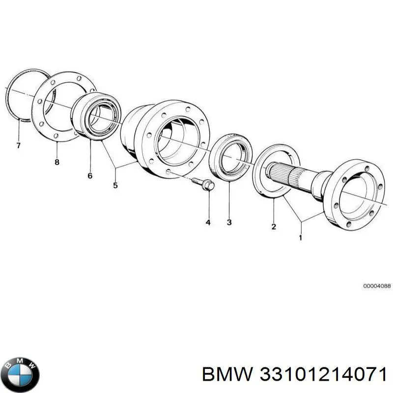 33101214071 BMW bucim de redutor do eixo traseiro