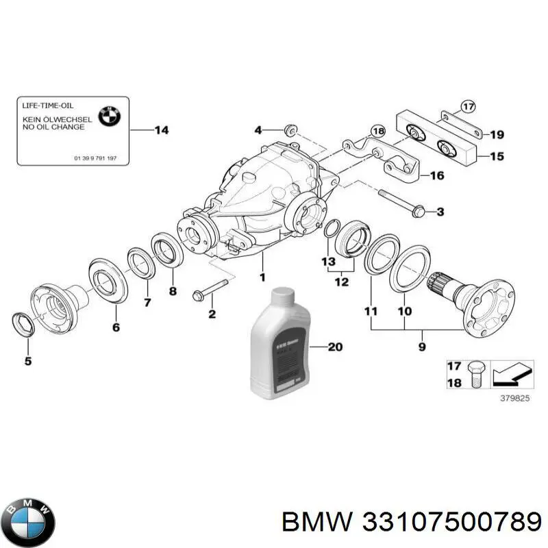 33107500789 BMW Диск сцепления ведомый