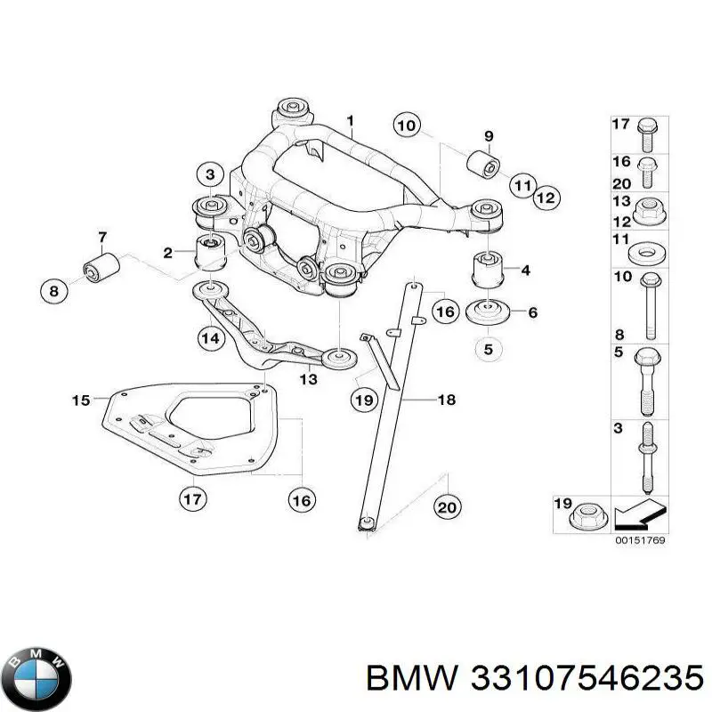  BMW 33107546235 цена, от 1981.65 USD