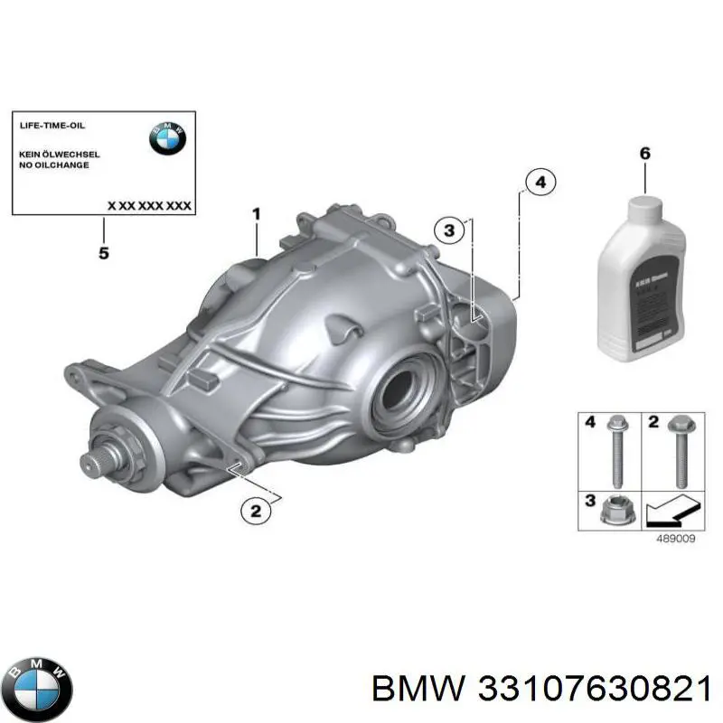 33107630821 BMW eixo traseiro montado