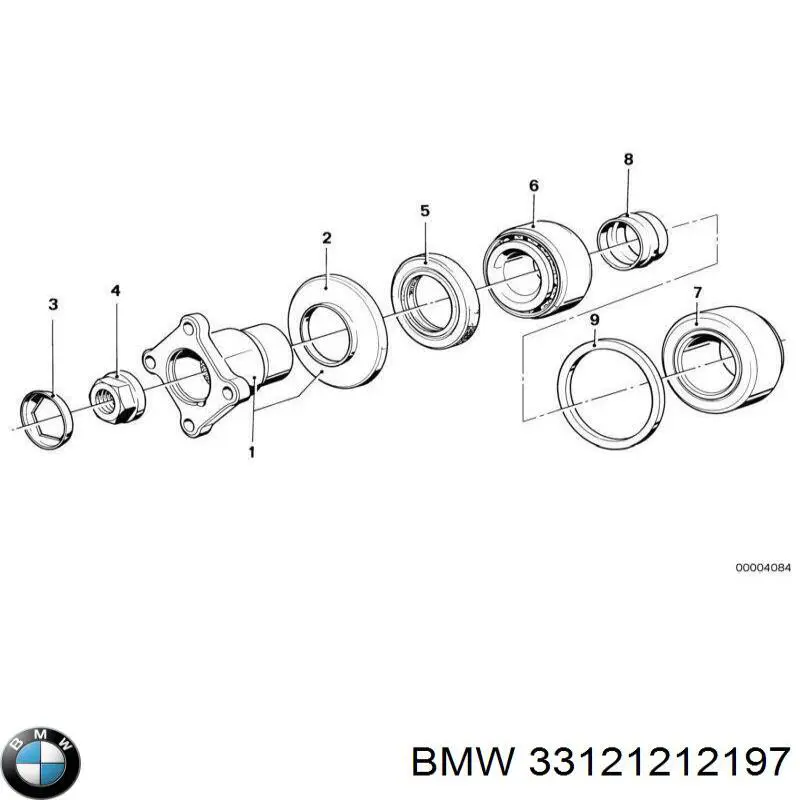 Купить 33121212197 BMW Сальник хвостовика