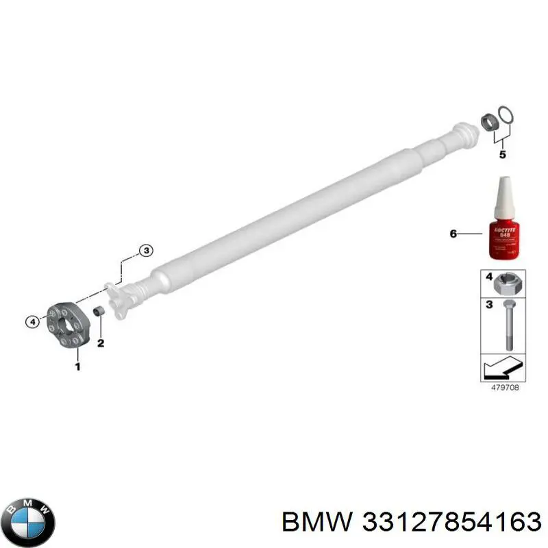 Гайка хвостовика заднего моста BMW 33127854163 цена, от 47.66 USD