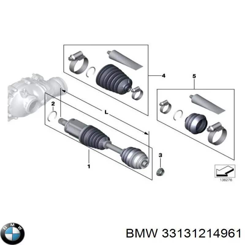 33131214961 BMW Кольцо стопорное подшипника передней ступицы