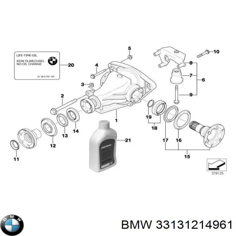 Кольцо стопорное подшипника передней ступицы BMW 33131214961 цена, от 2.05 USD