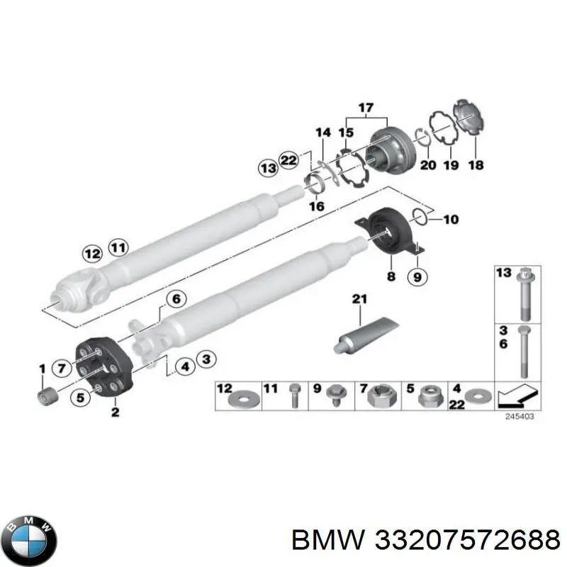 Приводы задних колес BMW 33207572688 цена, от 114.02 USD