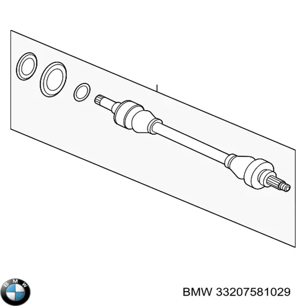 Semieixo traseiro esquerdo para BMW 5 (F10)