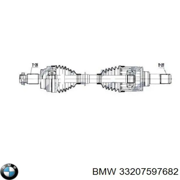 Полуось задняя правая 461890 Hart