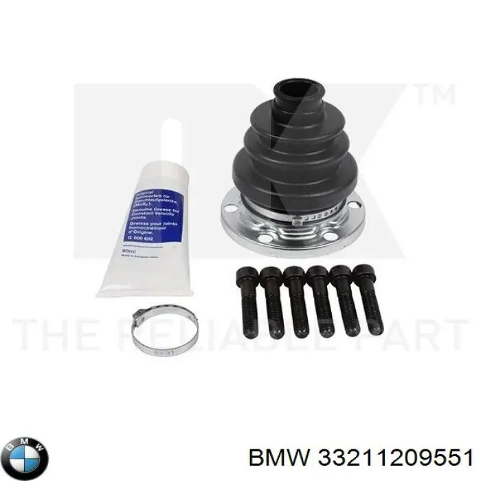 Пыльник ШРУСа задней полуоси наружный 33211209551 BMW